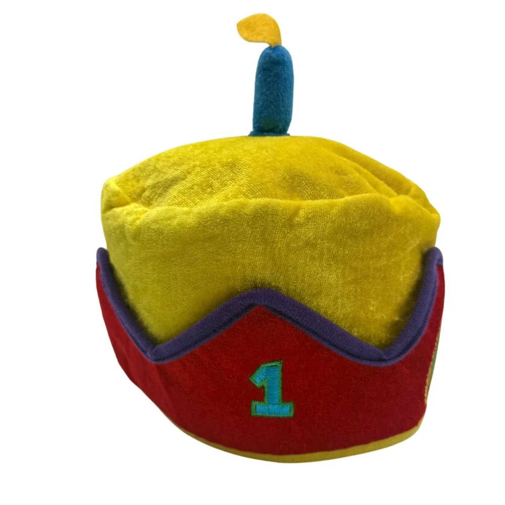 Sesame Street 1st Birthday Felt Cake Hat Big Bird Elmo Cookie Monster 2016